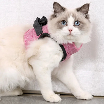 Adjustable Anti-Escape Cat Harness - Soft & Breathable Vest